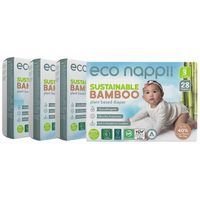 Eco Nappii Bamboo Nappies 3 (5.5-8KG) / Mega Master Pack
